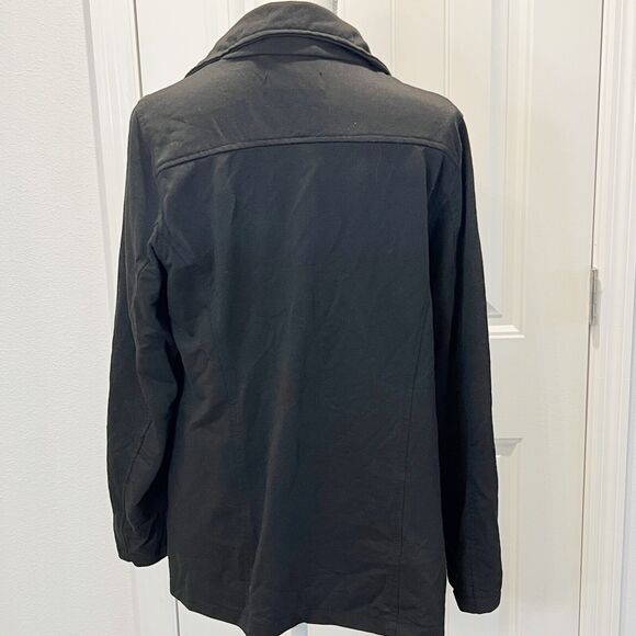NEU Look Women's Jacket Long Sleeve Pockets Size 1X Black Collared - Picture 8 of 12